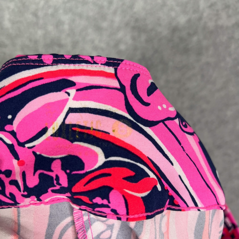 Lilly Pulitzer Low Tide Navy Pink Print Luxletic Corso Pant UPF 50+ Size 8 - Picture 8 of 13